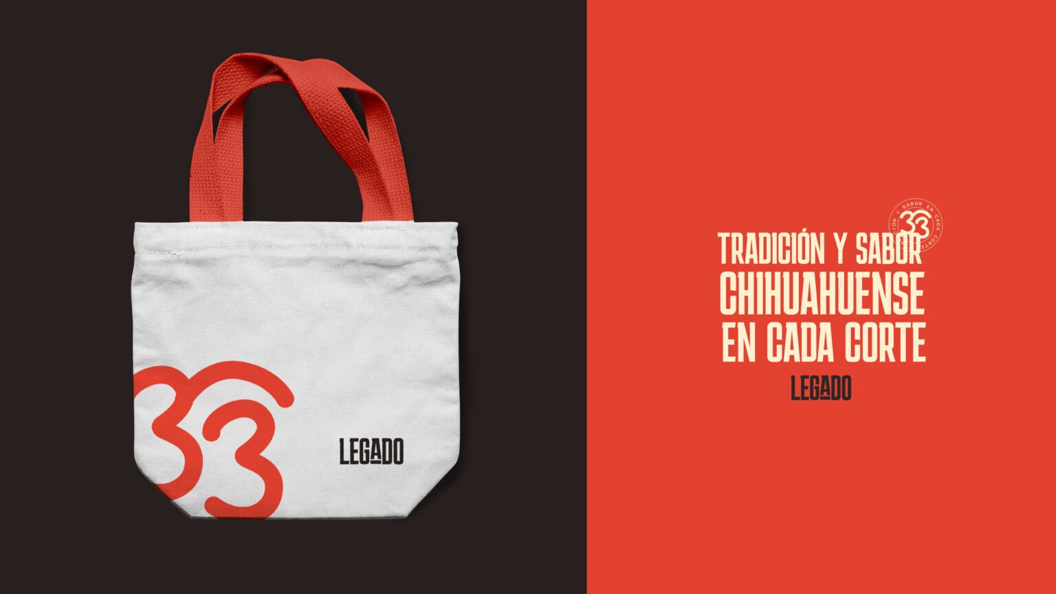 Bolsa y cartel de Legado 33