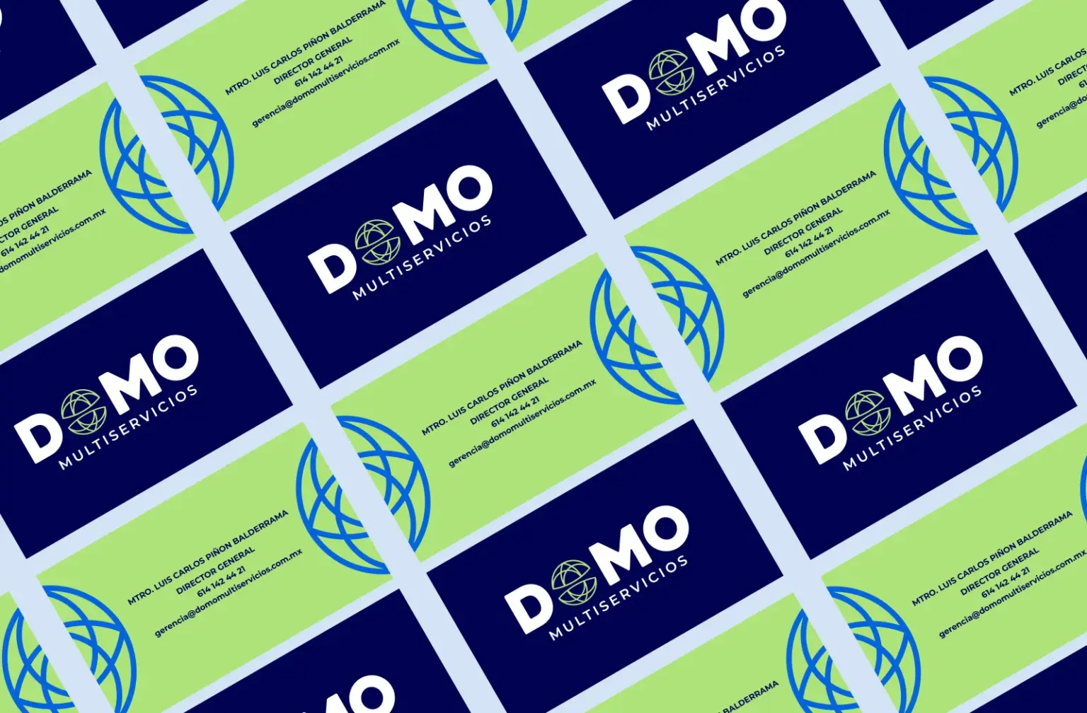 Tarjetas de presentación de DOMO